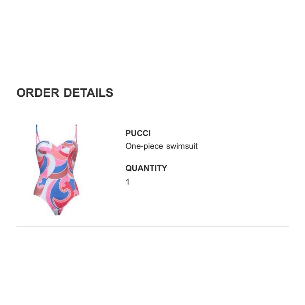 PUCCI ONE PIECE/PINK BLUE WHITE